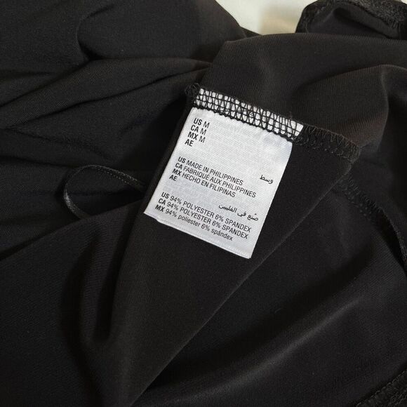 Alfani Printed-Front Asymmetrical Tan Deep Black M - Picture 5 of 6